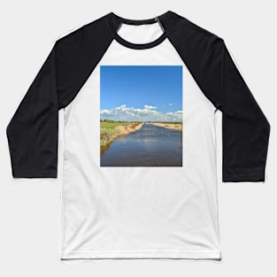 On The River Huntspill Baseball T-Shirt